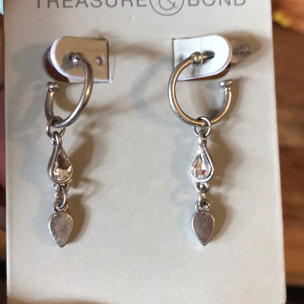 Treasure and Bond Teardrop Charm Earrings
